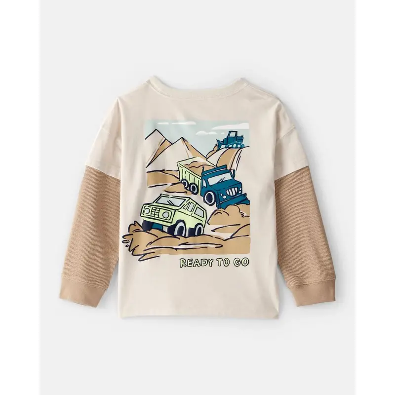 Toddler Boy Graphic T-Shirt – Soft Cotton Blend, Fun Print (2U010) 1