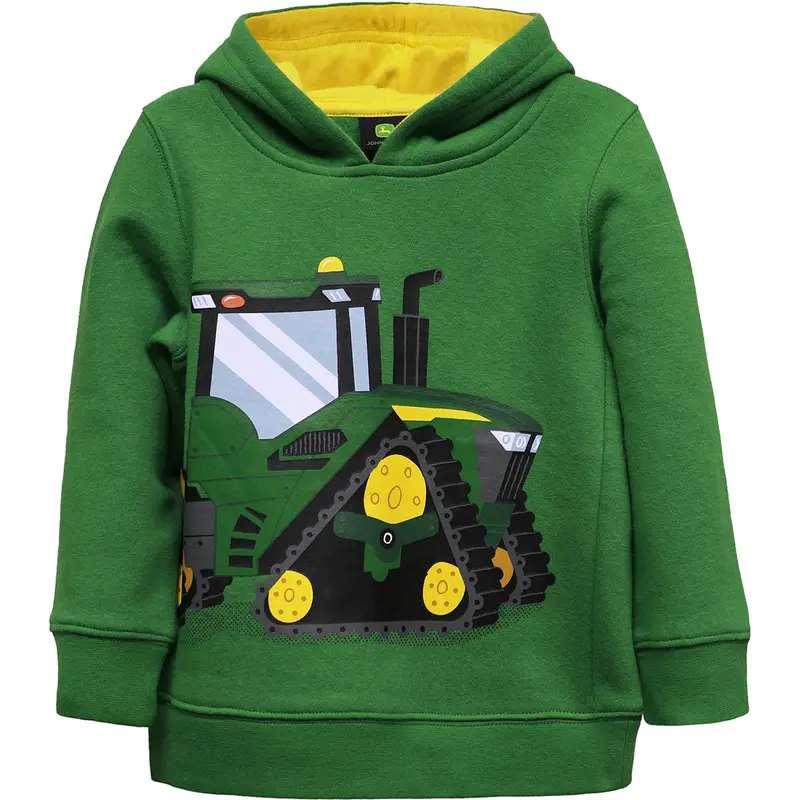 Toddler Boys’ Crawler Tractor Hoodie – Fleece Pullover J4J570Gt 1