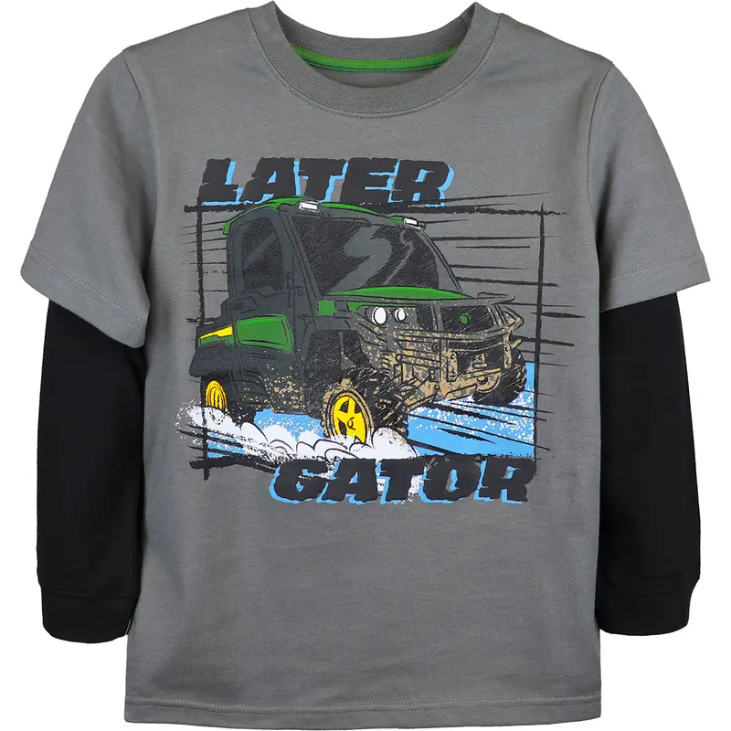 Toddler Boys' Lator Gator Full-Zip Hoodie With Tractor Graphic J4T563Hc 1