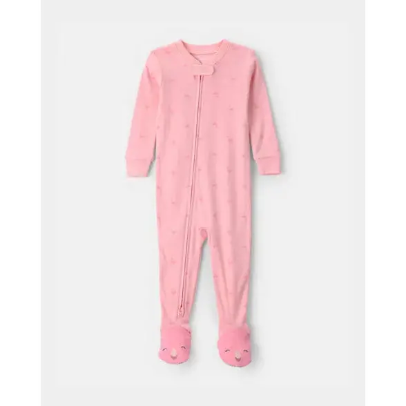Toddler Girls' Flamingo Footed Pajamas – Snug-Fit Design 1U659410 1