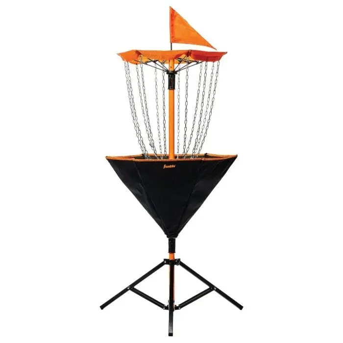 Tournament-Ready Disc Golf Target – Professional Steel Basket With Chains 1
