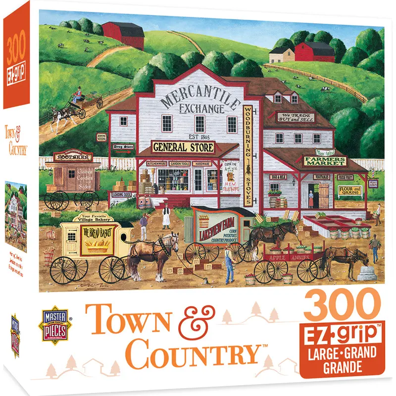Town & Country: Morning Deliveries Jigsaw Puzzle – 300-Piece Nostalgic Scene 31808 1