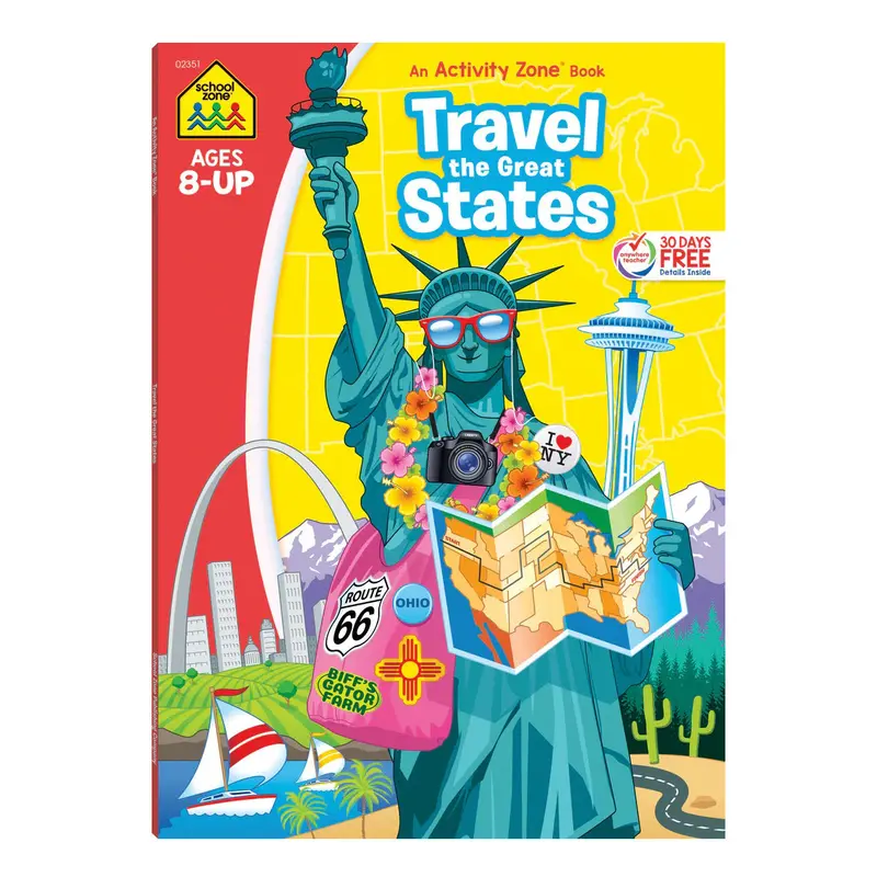 Travel The Great States – U.S. Geography Workbook For Kids (02351) 1