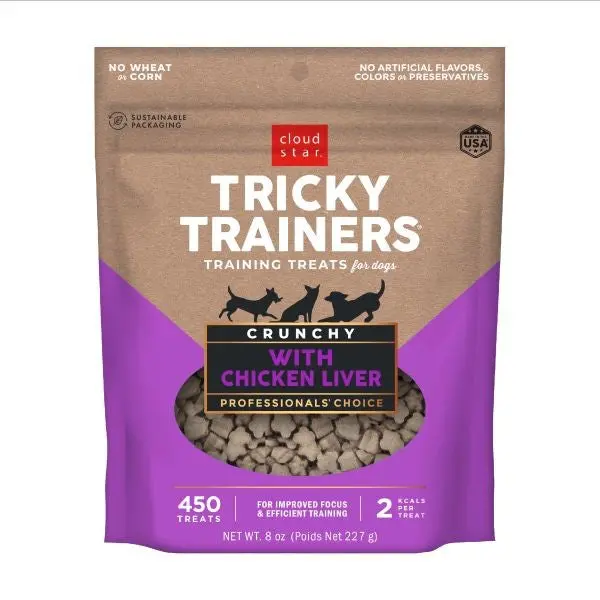 Tricky Trainers Liver-Flavored Crunchy Training Treats – 8 Oz 1