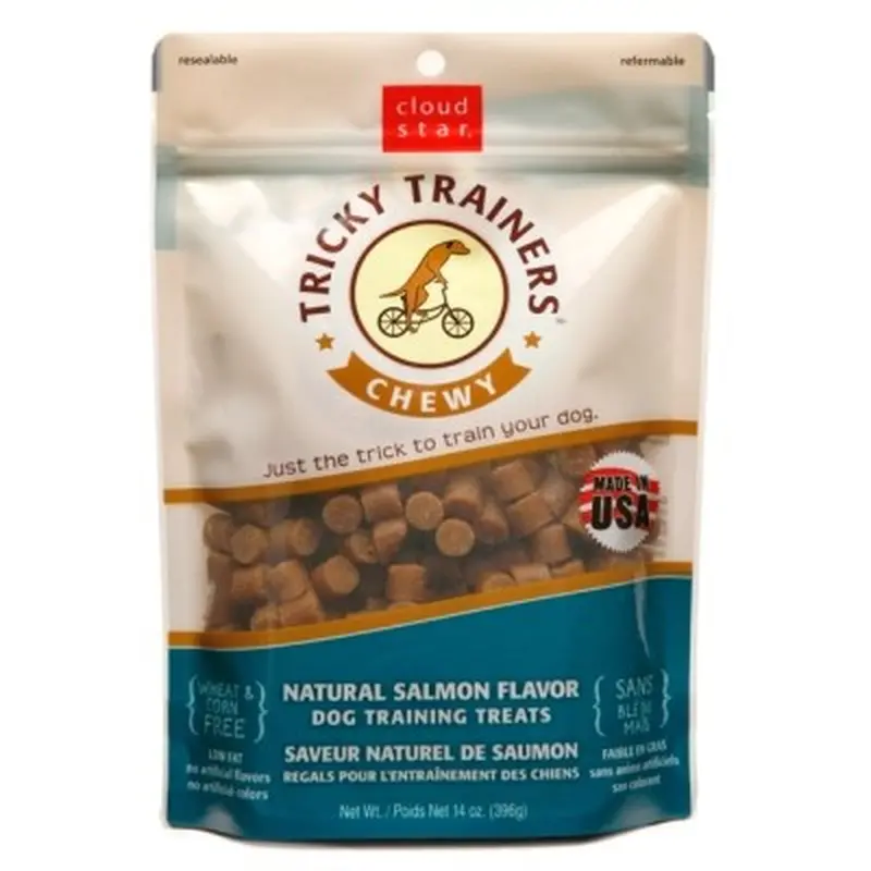 Tricky Trainers Salmon Chewy Dog Treats – 14 Oz Bag 1
