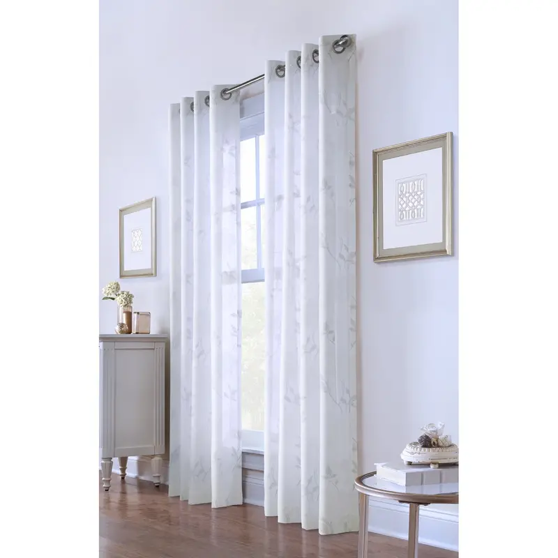 Triston Semi-Sheer Grommet Top Drapery Panels 1