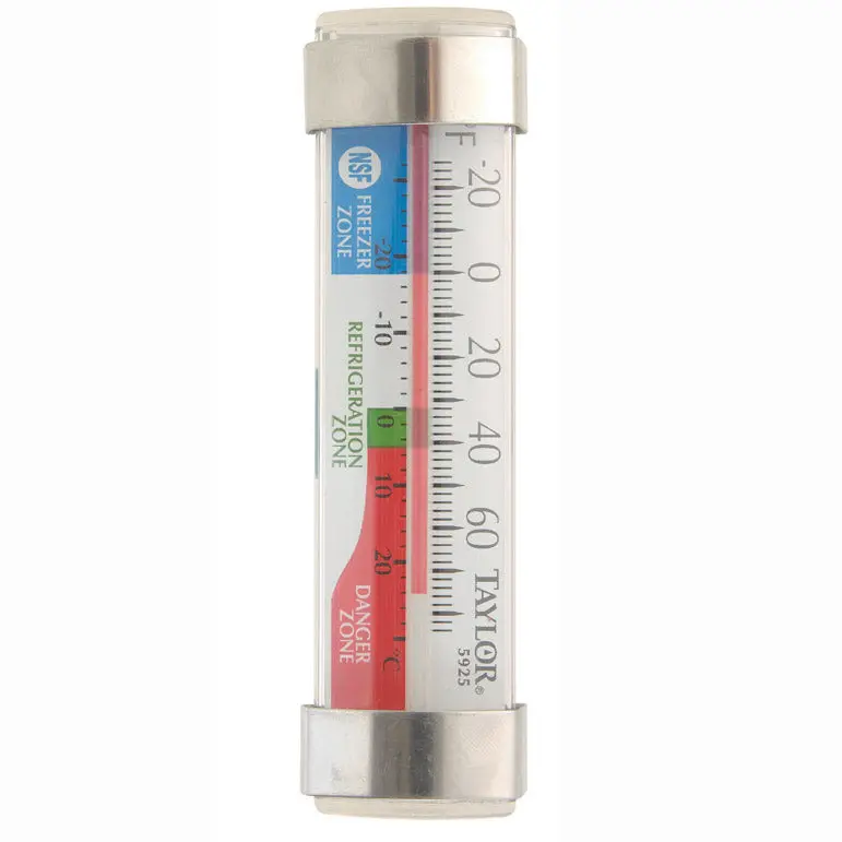 Tube-Style Fridge And Freezer Thermometer – Analog Dual-Zone Readout (5925N) 1