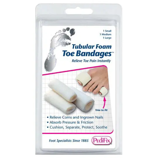 Tubular Foam Toe Protectors – Soft, Flexible Bandages For Blister Prevention 1