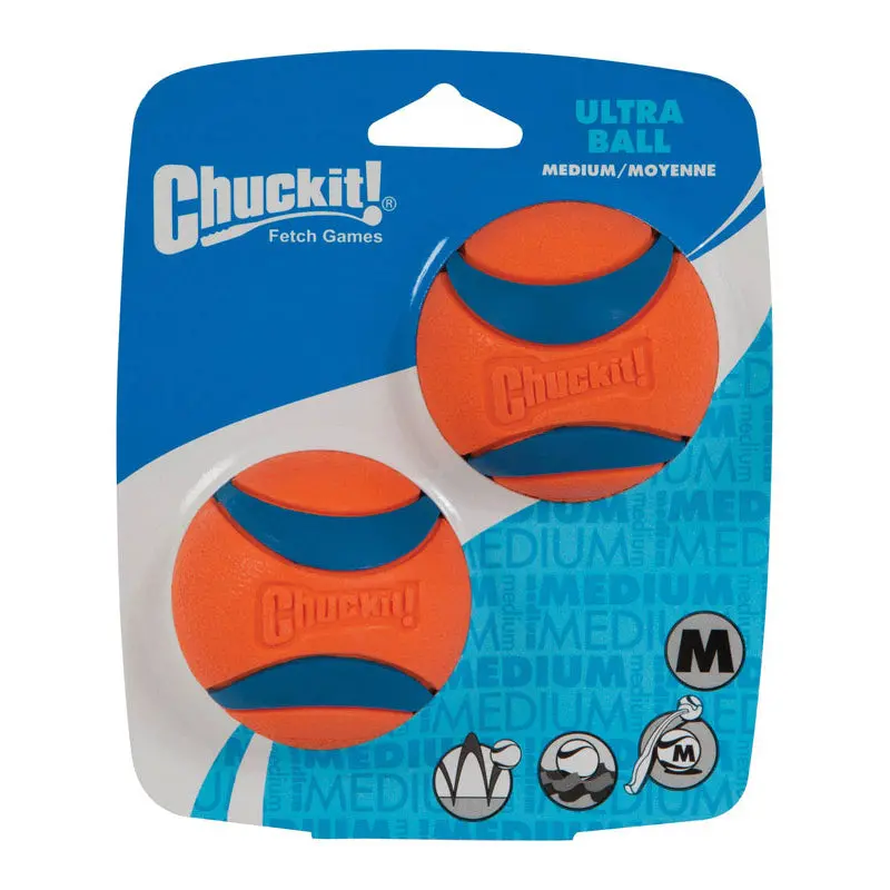 Ultra Ball Dog Toy – 2-Pack Durable Rubber Fetch Balls 1