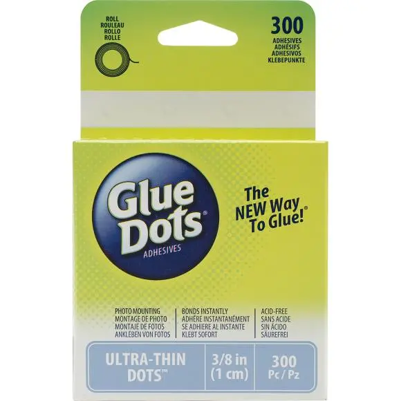 Ultra-Thin Double-Sided Glue Dots – Low-Tack Adhesive Discs Gd05029 1