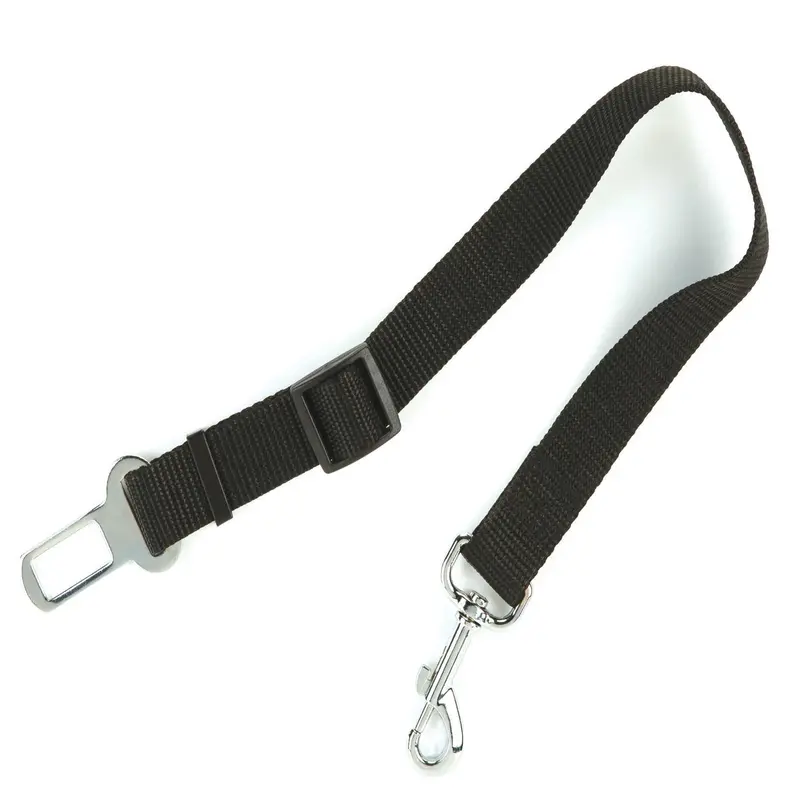 Vehicle Seatbelt Leash With Mesh Divider – Dual-Pet Restraint For Dogs & Cats 1