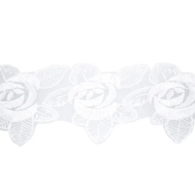 Venise Roses Lace Trim – Delicate Floral Edging For Crafts & Apparel 1
