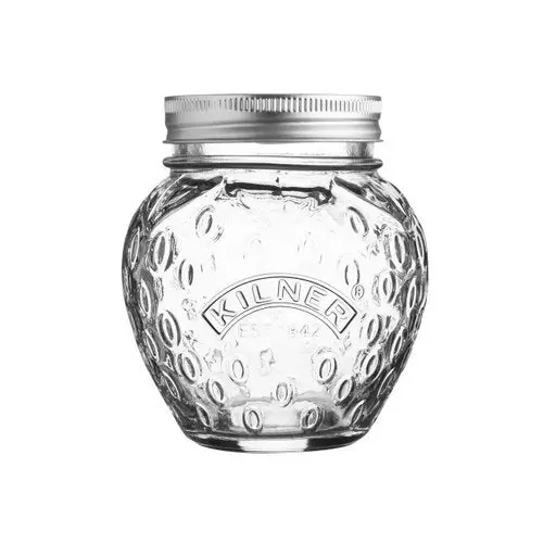 Vintage-Style Strawberry Canning Jar – Wide-Mouth Mason Jar (0025582) 1