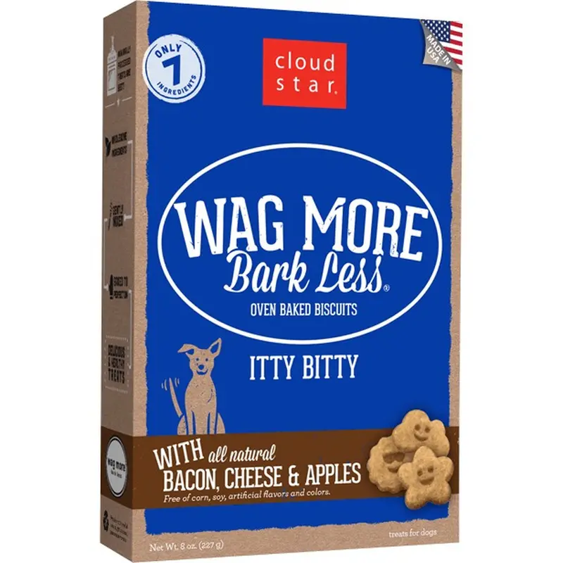 Wag More Bacon, Cheese & Apple Oven-Baked Dog Treats – 16 Oz 1