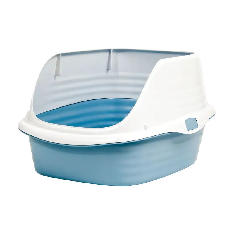 Wave-Edged Cat Litter Pan – Low-Tracking, Easy-Clean Design 1