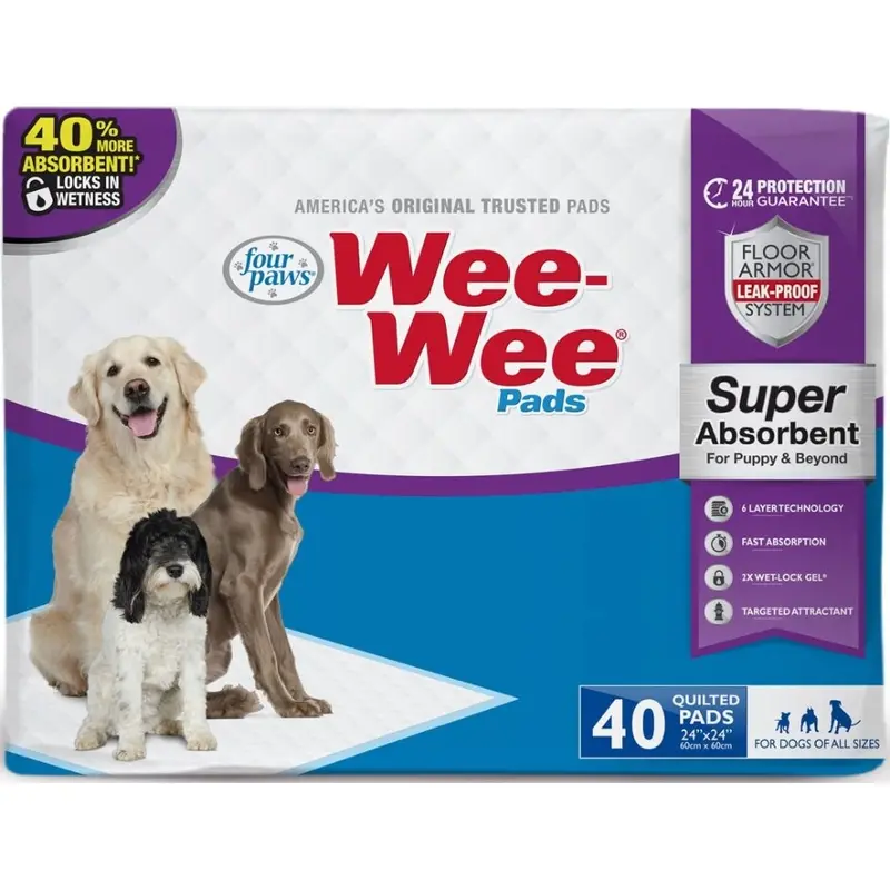 Wee-Wee Absorbent Dog Training Pads – Leak-Proof Puppy Housebreaking Supplies 1