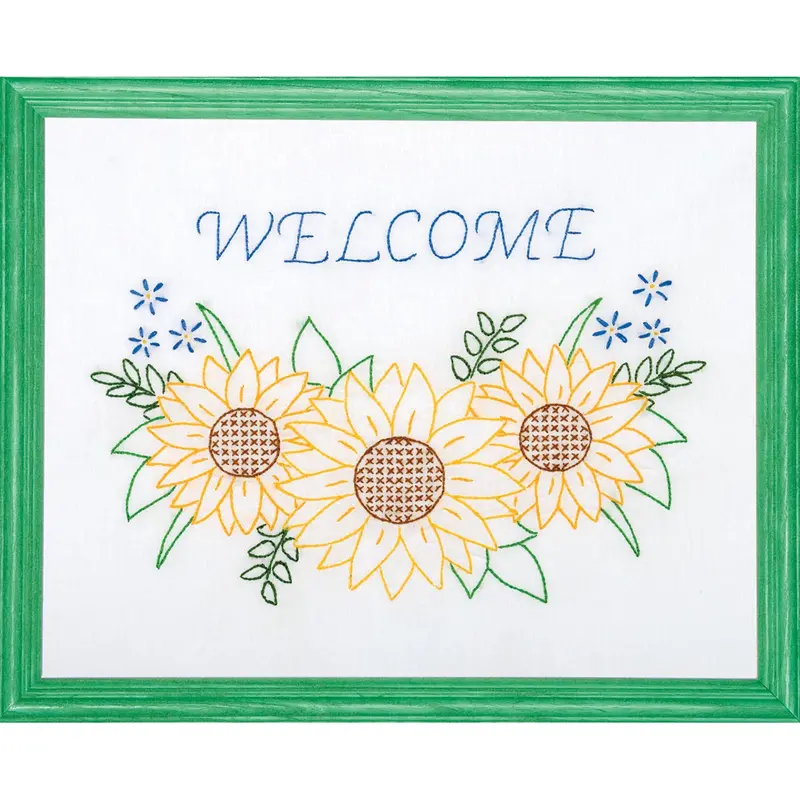 Welcome Sunflowers Embroidery Sampler – 181-721 1