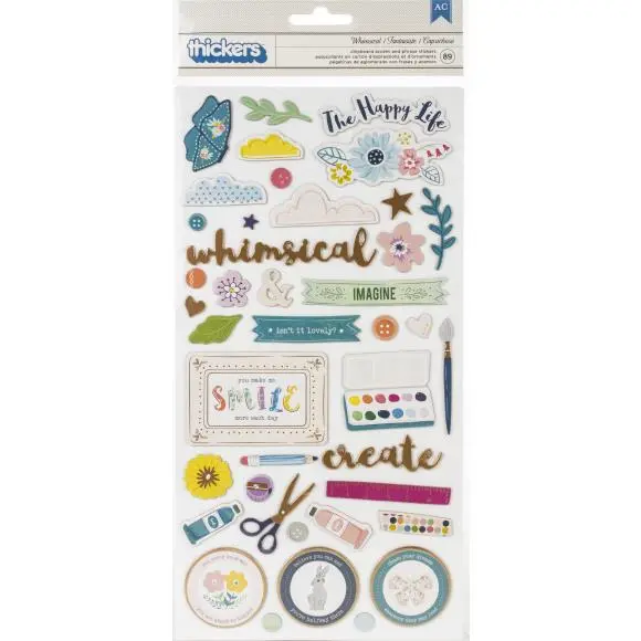 Whimsical Thickers Die-Cut Letter Stickers – Playful Craft Alphabet Embellishments (310720) 1