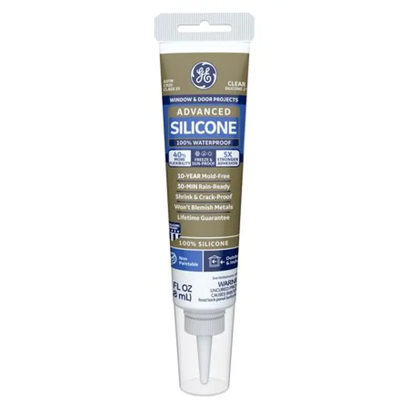 White Advanced Silicone Sealant – 2.8 Oz Window & Door Caulk 1