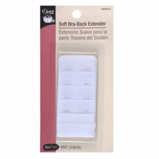 White Bra Back Extender – 3-Hook Adjustable Length (S-56648) 1