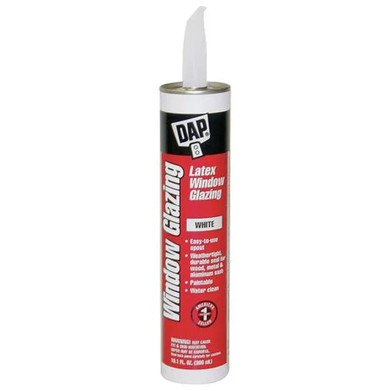 White Latex Window Glazing Caulk – 10.1 Oz Flexible Sealant For Glass Installation 1