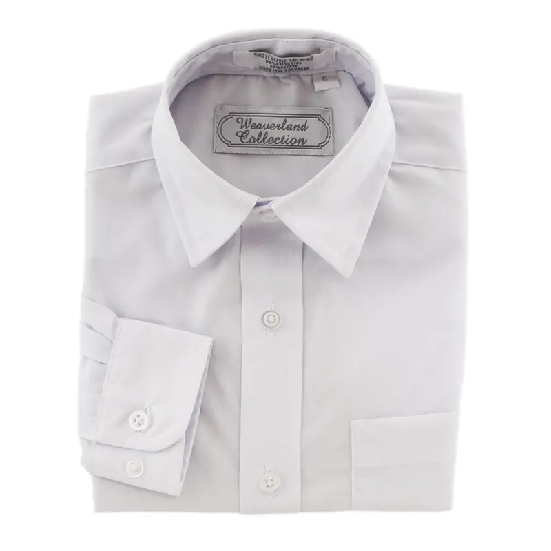 White Long Sleeve Dress Shirt For Boys – Infant To Youth Sizes (Style 2186) 1