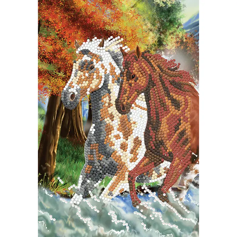Wild Horses Crystal Art Craft Notebook Kit – Ca-49641 1
