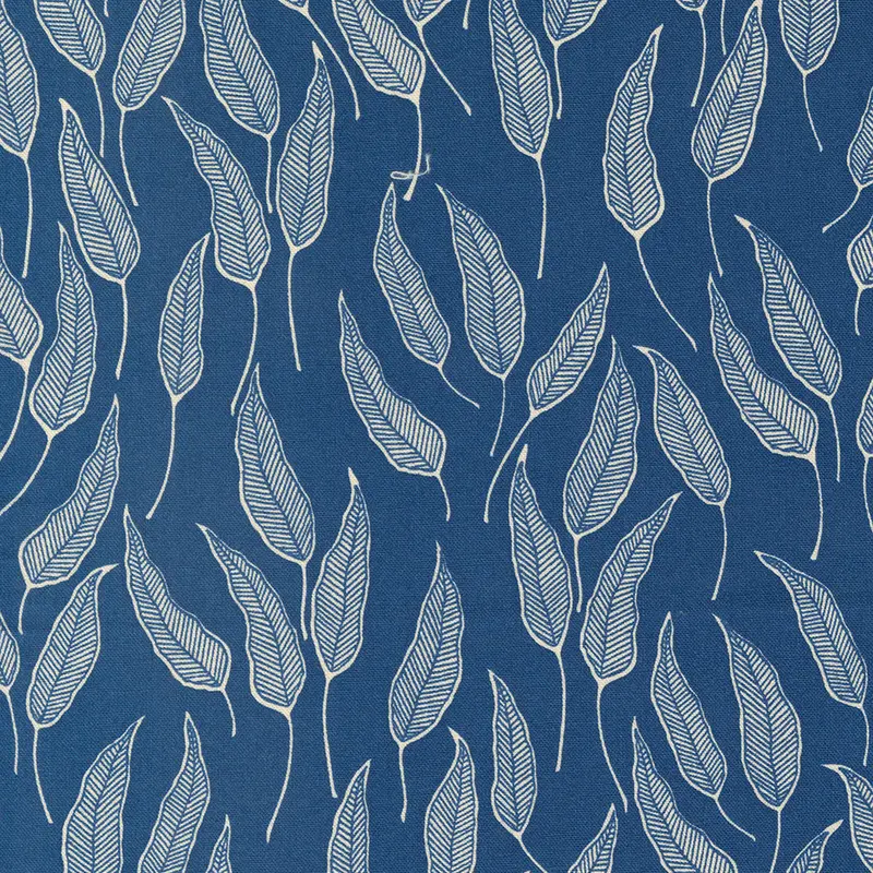 Willow Leaf Botanical Cotton Fabric – Flower Press Collection 1