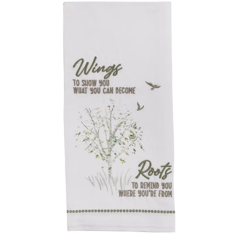 'Wings To Show You' Themed Decorative Kitchen Towel (Style 7499-481) 1