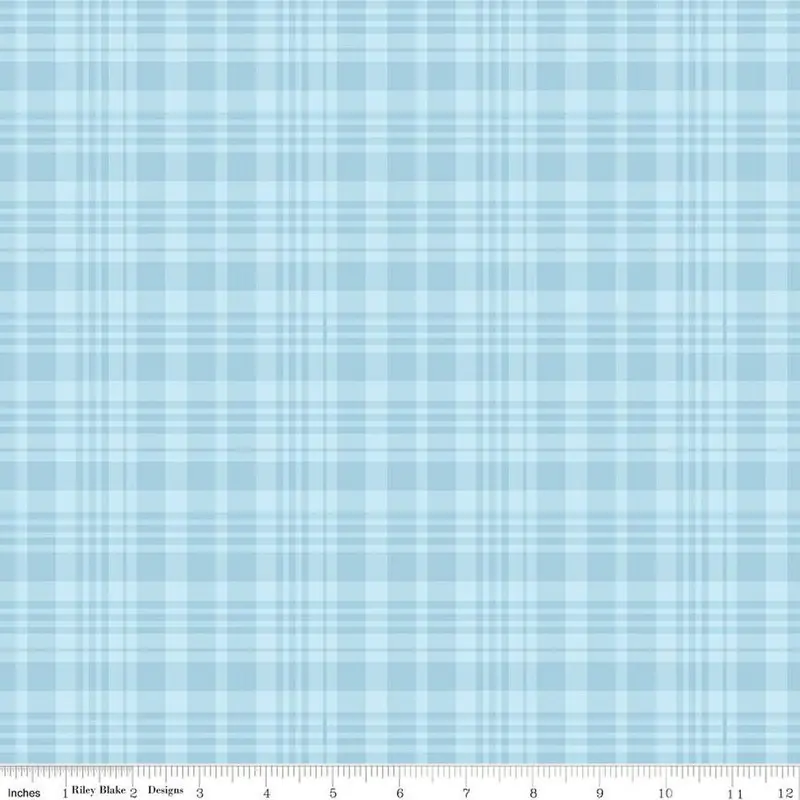 Winnie The Pooh Plaid Cotton Fabric – Licensed Quilting Yardage (C17005) 1