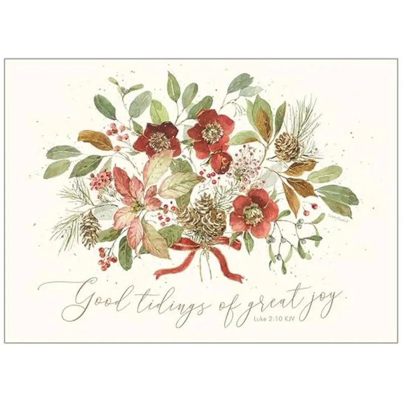 Winter Berries Holiday Greeting Card Set – Box Of 12 (108061) 1