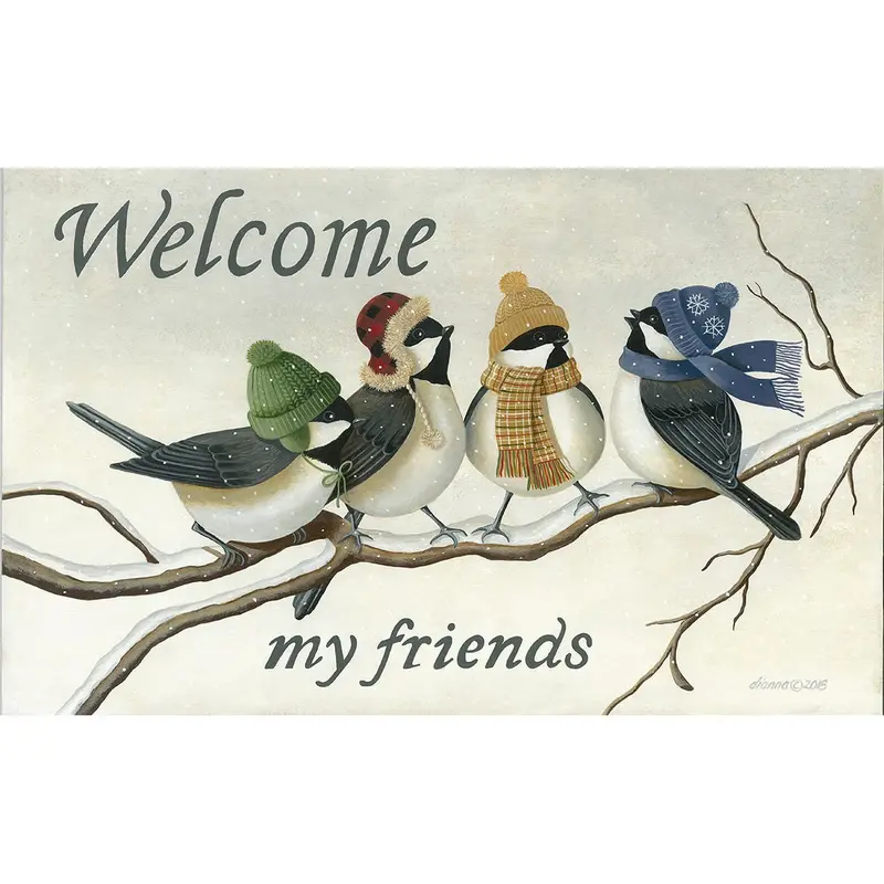 Winter Birds Doormat – Nature-Inspired Cold-Weather Entry Mat 1