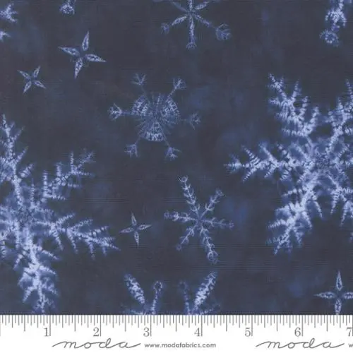 Winter Chill Collection Snowflakes Cotton Fabric – Seasonal Holiday Quilting Material, 48100 1