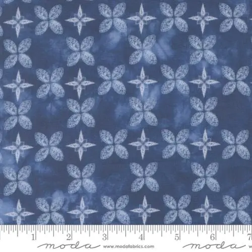 Winter Chill North Star Cotton Fabric – Celestial-Themed Quilting Cloth (48106) 1