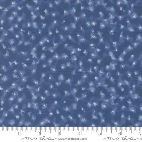 Winter Chill Starry Night Cotton Fabric – Night-Sky Inspired Quilting Material (48107) 1