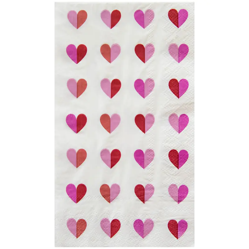 'With All My Heart' Dinner And Guest Napkins – Coordinating Paper Napkin Set 1