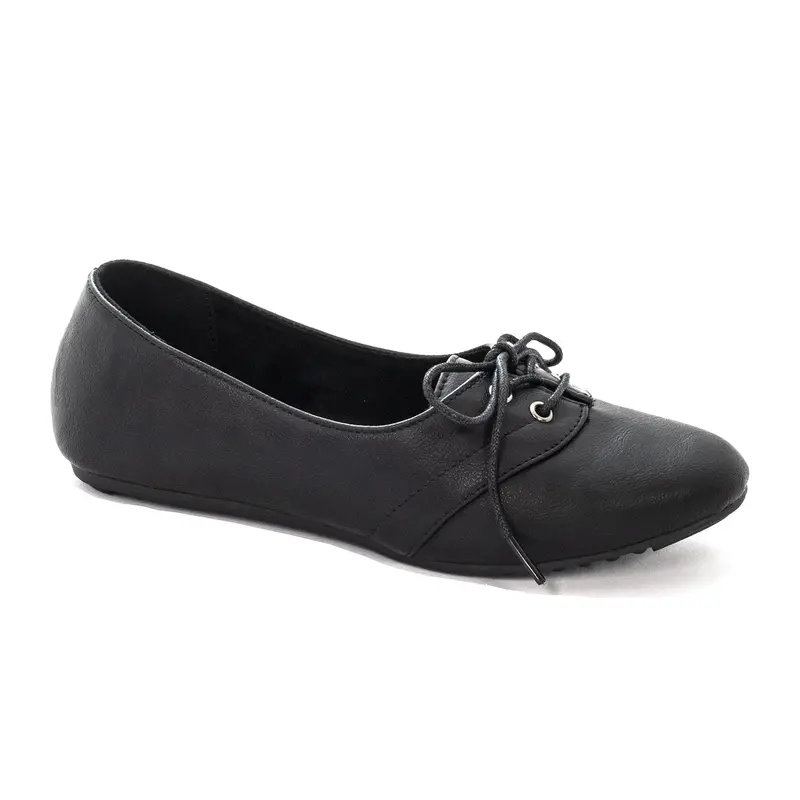 Women'S Expressions Black Formal Tie Shoes – Sleek Low-Heel Dress Footwear 1