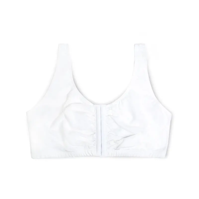 Women’S Front-Closure Cotton Bra – Ultra-Soft White Everyday Style (96014) 1