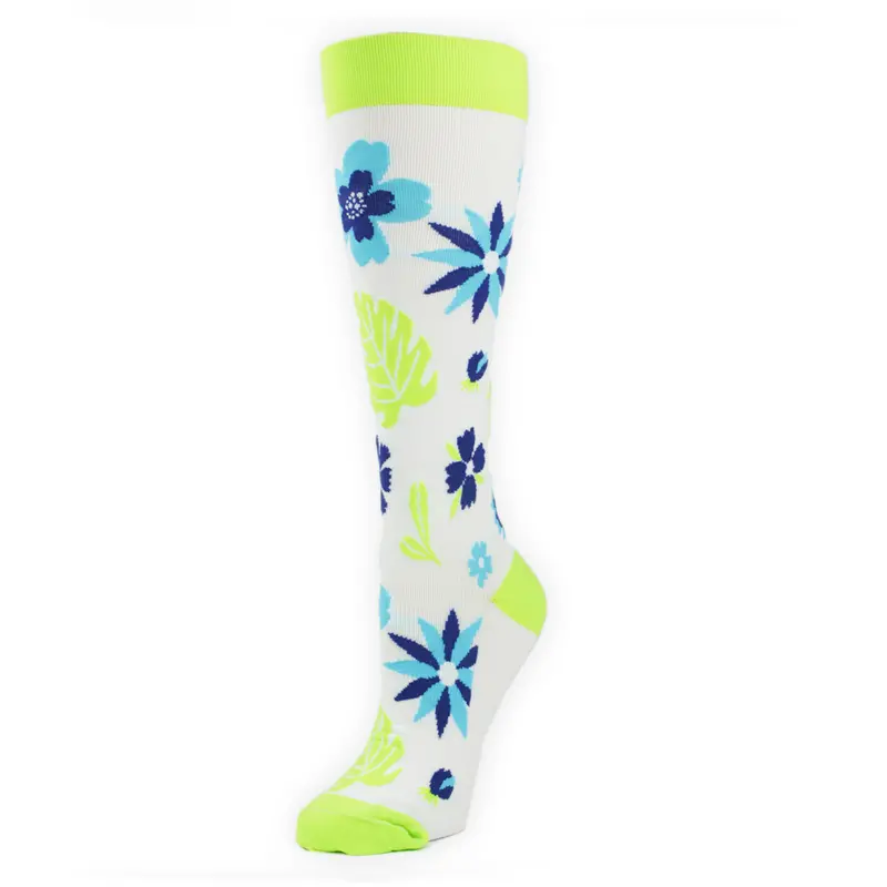 Women’S Tropical Floral Compression Socks – Lightweight Support (92084) 1