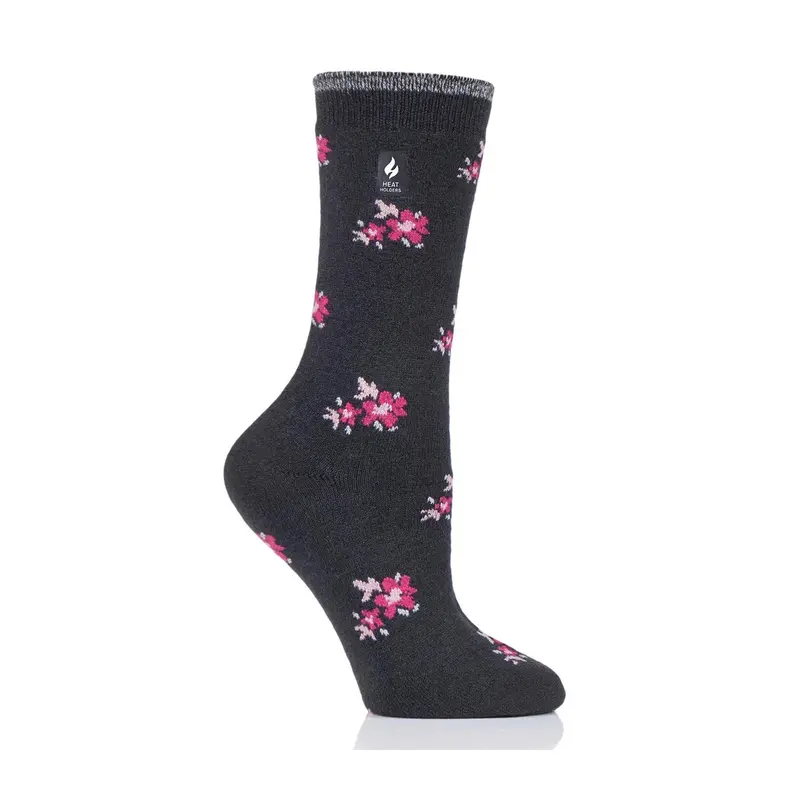 Women’S Ultra-Light Floral Crew Socks – Moisture-Wicking, Comfort Fit Hh2W0 1