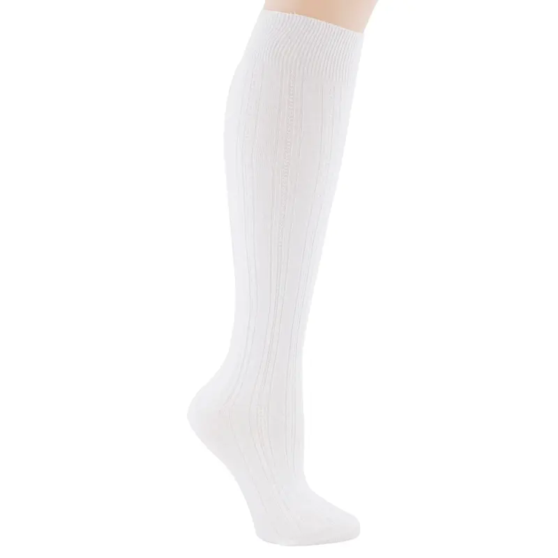 Women’S Wide-Ribbed Knee-High Socks – Comfort Fit Hosiery (5900) 1