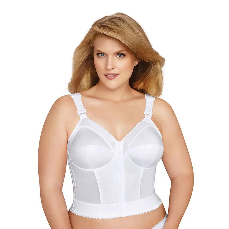 Women'S Wireless Posture-Correcting Longline Bra – Front-Closure Slimming Support, 5107530 1