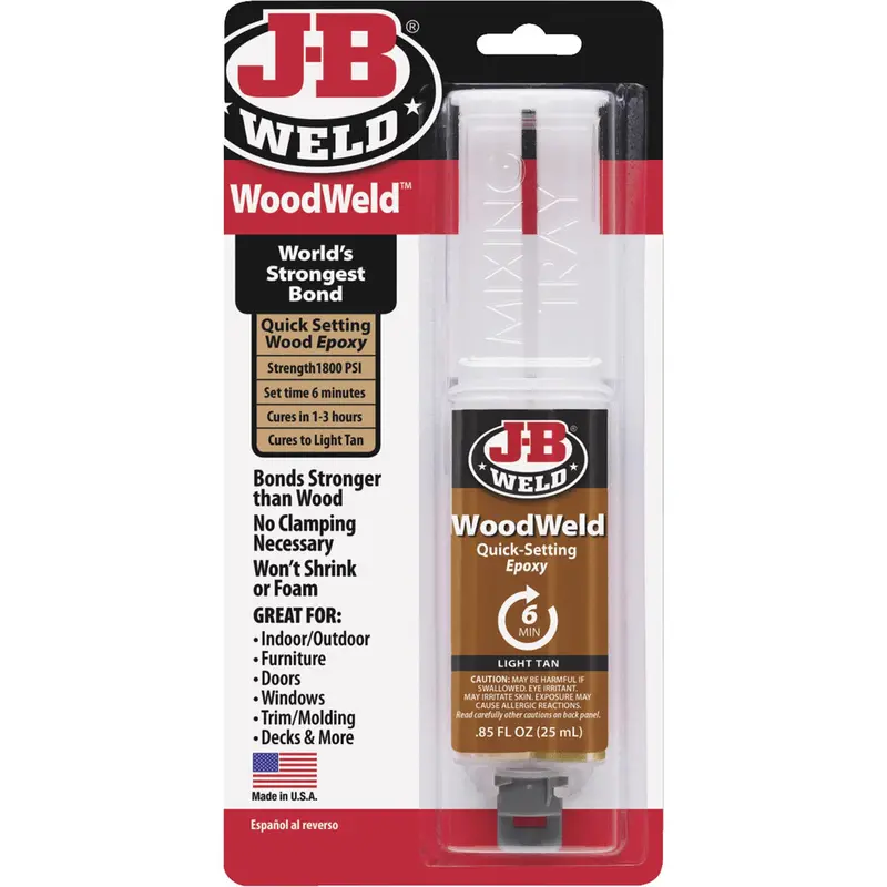 Woodweld Epoxy Syringe – 25 Ml Tan Repair Compound 1