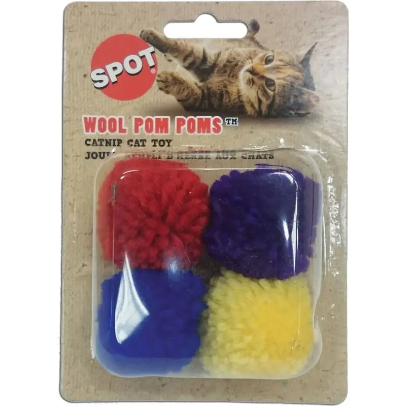Wool Pom Poms With Catnip – Natural Feline Enrichment Toys, 503719 1