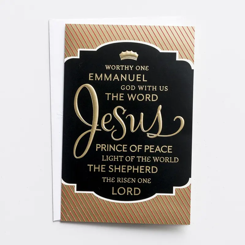 Worthy One Christmas Card Bundle – 50-Count Spiritual Holiday Set 1