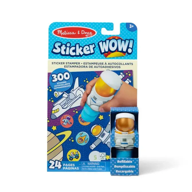 Wow! Astronaut-Themed Sticker Activity Pad & Stamper – 50240 1