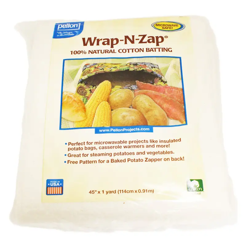 Wrap-N-Zap Natural Cotton Batting - 45-Inch Width Wz-45 1