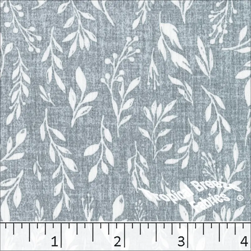 Yoryu Leafy Print Polyester Fabric – Vibrant Design For Apparel & Crafts (048619) 1