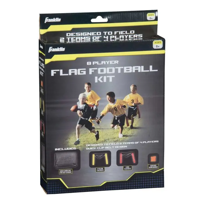 Youth Flag Football Set – Eight-Player Team Kit With Flags & Cones (33020) 1