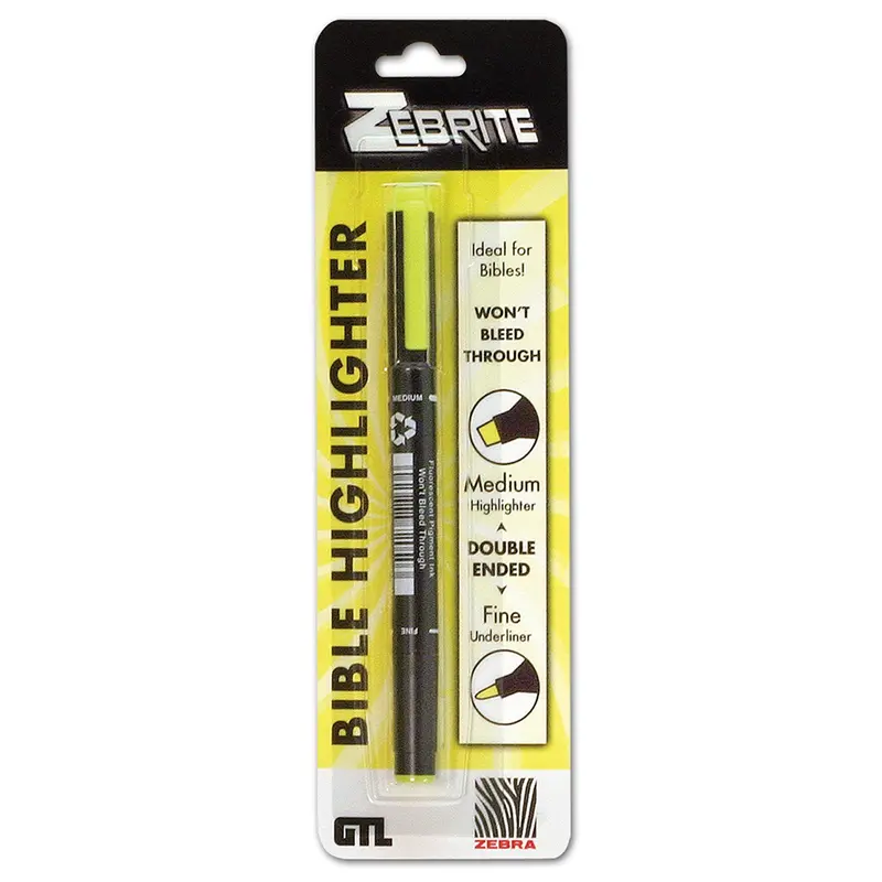 Zebrite Double-Ended Bible Highlighter – Dual-Color Marking Tool (720) 1